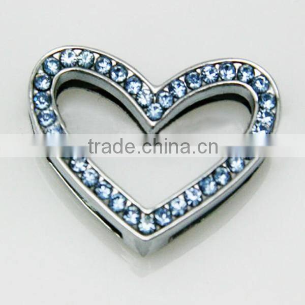 Rhinestone Crown Slider Charms For 10MM DIY Leather Bracelet Gummy Bracelet