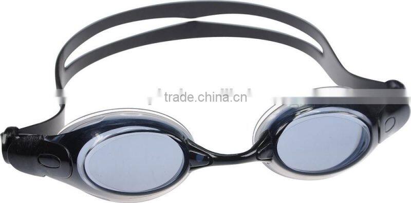 Custom competition swimming goggles in blue lens , triathlon swimming goggles , waterproof swimming goggles