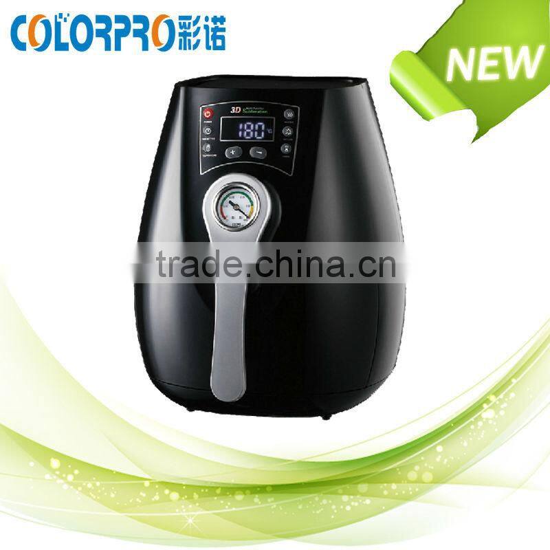 3d Mini sublimation machine with vacuum heat press for mugs/phone cases
