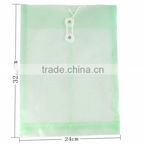 Factory direct price custom new design two color drawing clear plastic document holder a4 fc file bag
