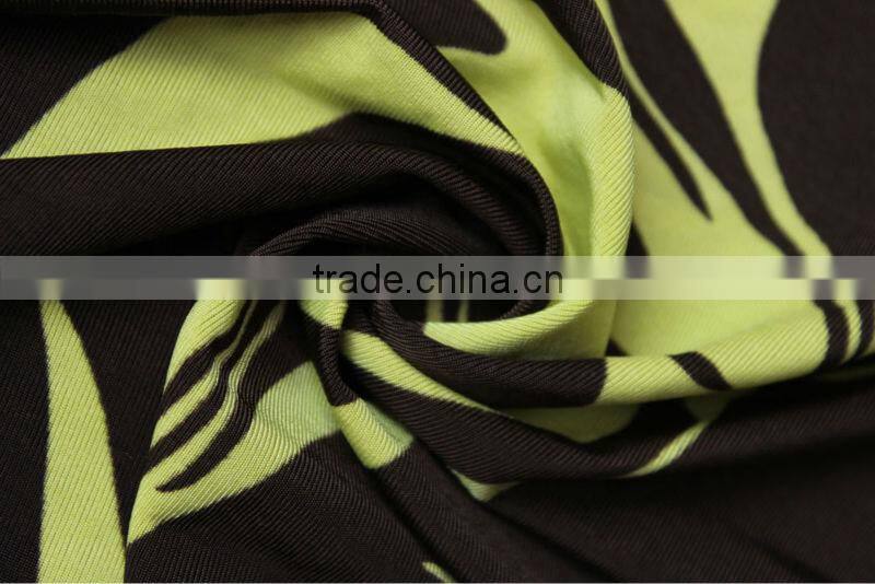 100 viscose single jersey printed knitted fabric