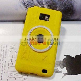 For galaxy s2 camera Case,camera silicon case for samsung galaxy s2 i9100 silicone case cover,mobile phone case