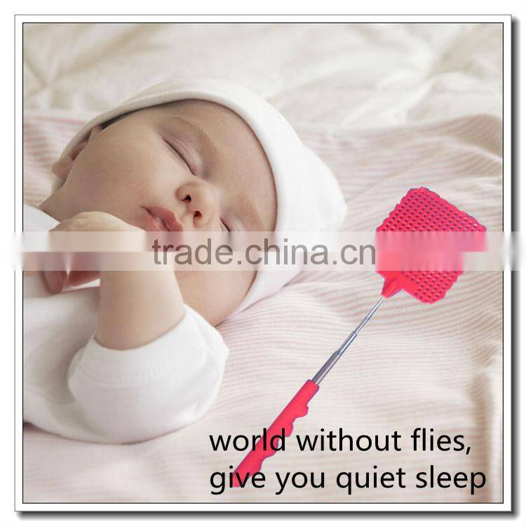 Practical stainless steel pole retractable fly flapper