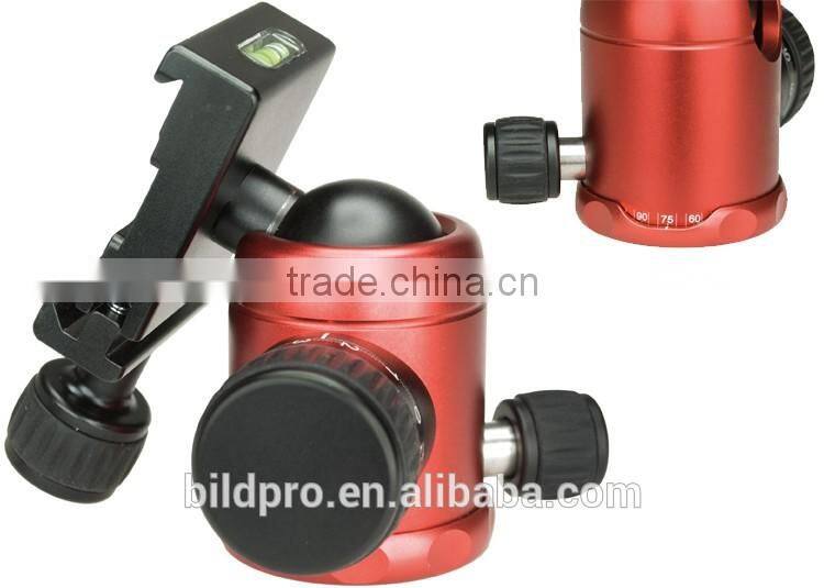 Professional Tripod Head Colorful Camera Tripod Ball Head 36mm Diameter PH-254K