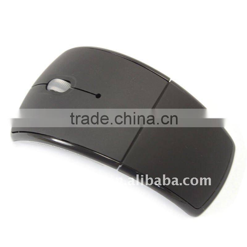 2.4ghz usb wireless mouse folding arc mouse
