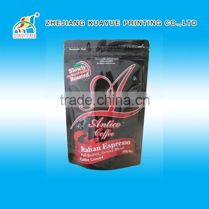 Customized High Quality Zipper Standing Coffee Pouch, Coffee Bags Aluminum Foil Bags