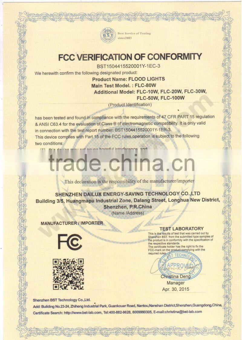 Garden lighting CE RoHS approved 5years warranty 20w LED flood light fixture