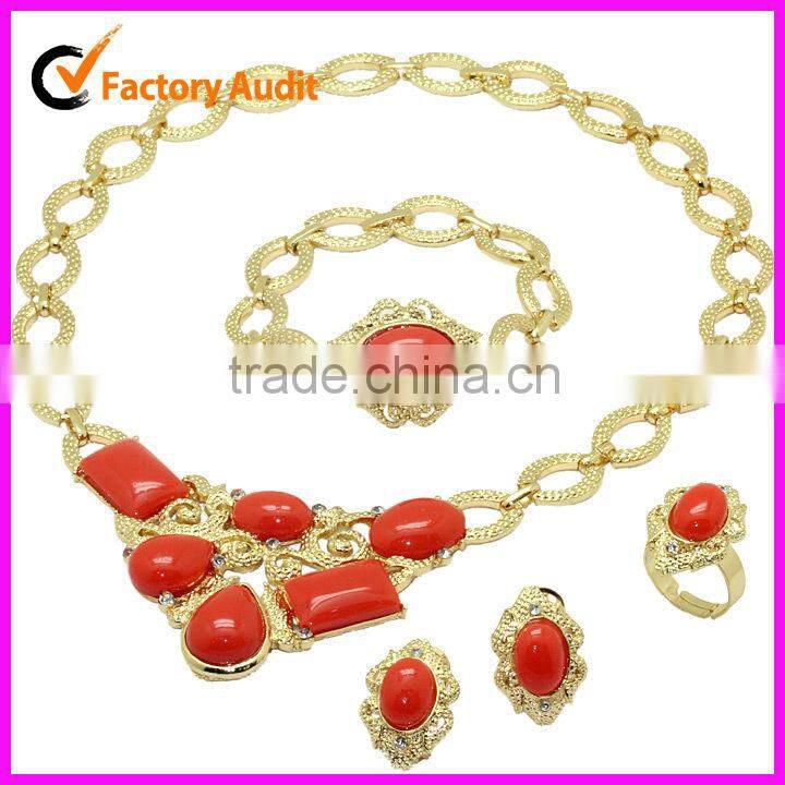 2012 18K gold plated gift jewelry set