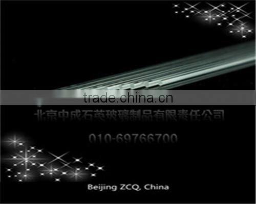 Clear quartz optical glass rod