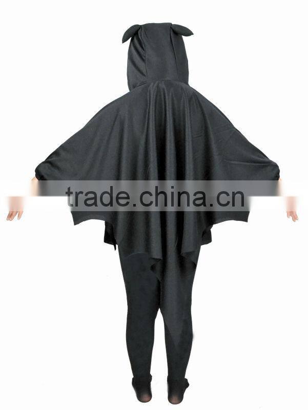 Halloween Party black Satin Cape Costumes for children
