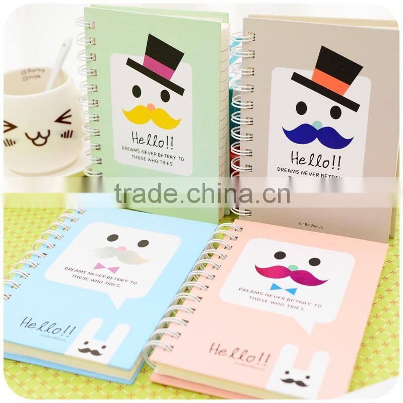 cute design double spiral note books for students