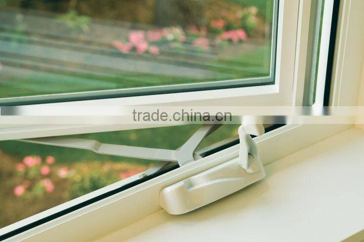 Elegant upvc crank open window, good quality window crank, upvc hand crank window