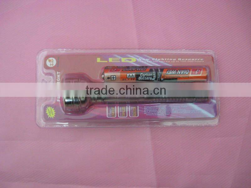 battery metal led mini torch