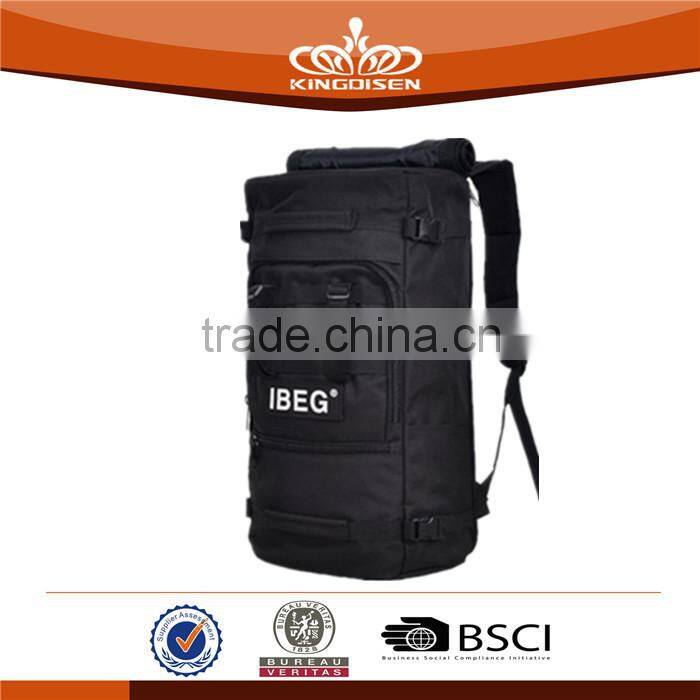 Hot Sale Fashion Men's Black Military Backpack