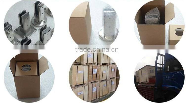 Custom made indoor frameless stairs glass handrail