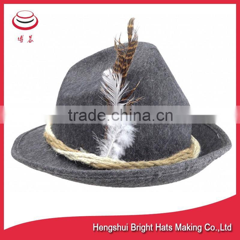 Bavaria Wool Felt Hat With Rope Band