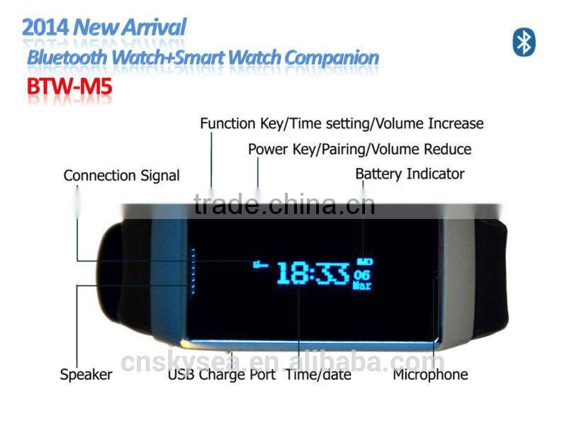 2014 Bluetooth Watch and Smart phone companion Watch