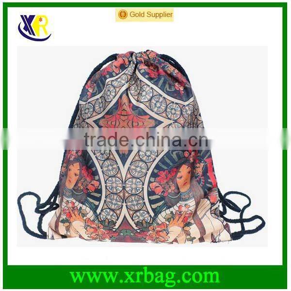 Women Mochila Man Sport Gym Bags Travel Backpack Happy Monkey Printed Bag With Drawstring