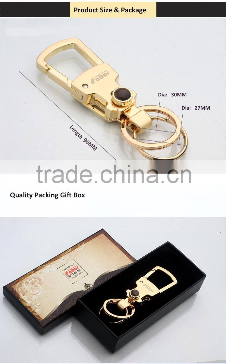 Multi Function Whole Gold Plating Custom Metal Keychain