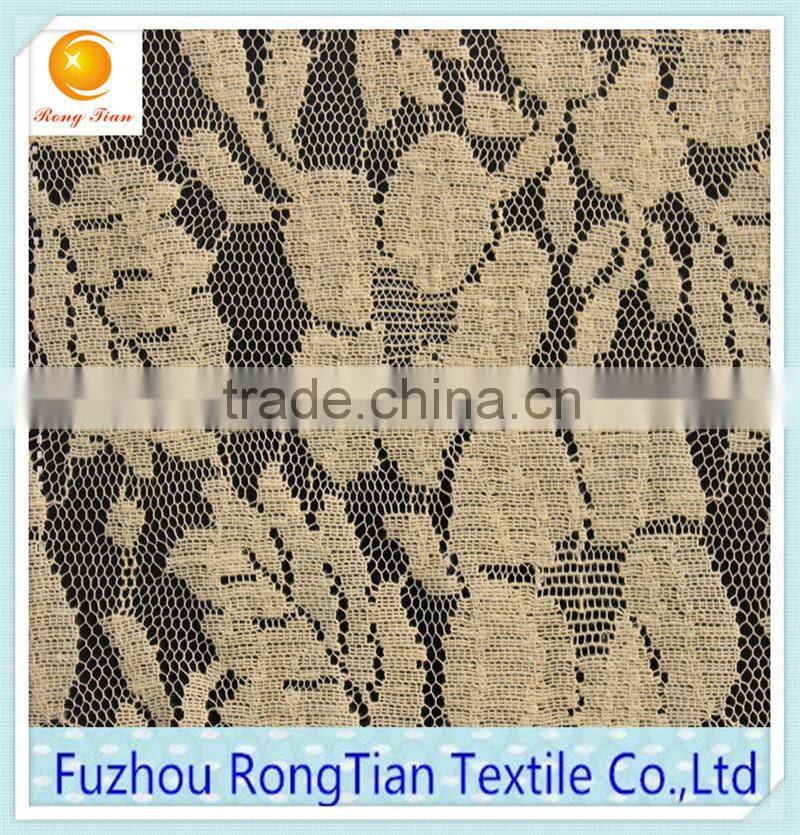 China wholesale polyester cotton knitted lacel fabric for making dress