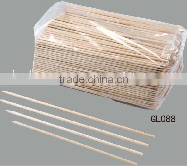 Natural high quality round disposable wooden skewers/sticks suppliers