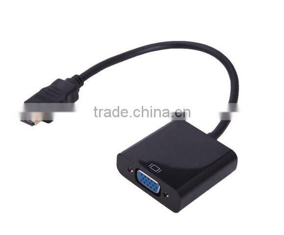 High speed 24K gold plated cable vga a hdmi convertidor with factory price
