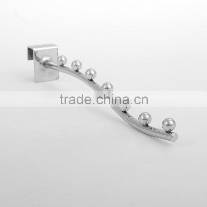 High quality hanging display hook metal tube rail hooks