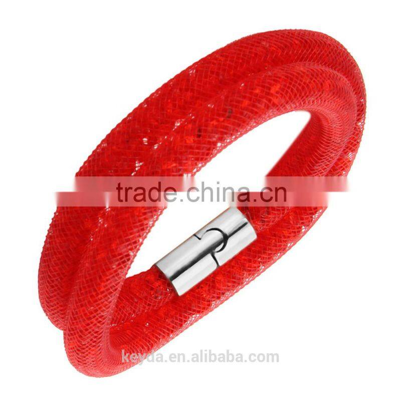 Czech Crystal Shamballa Bracelet Metal Crystal Wrap Bracelets