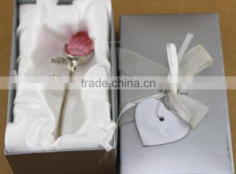 factory directly sale AAA k9 crystal miniature rose flower for wedding gift decoration home