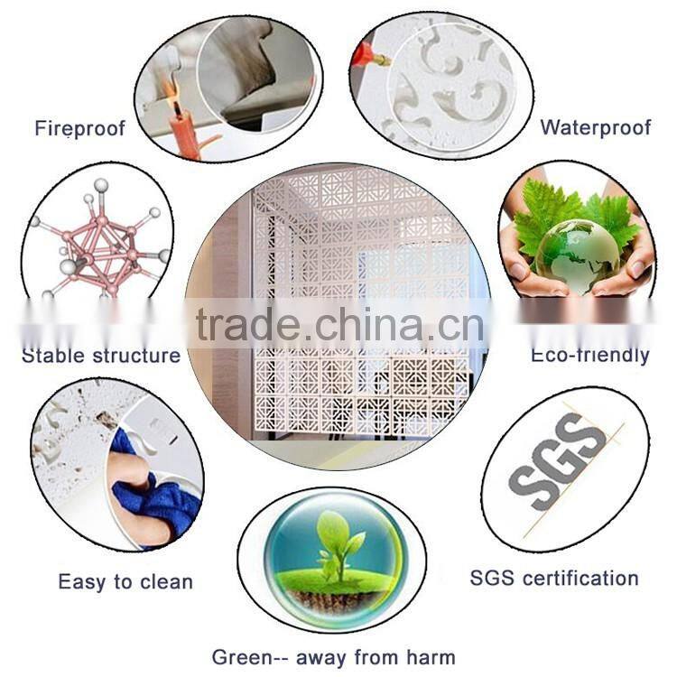 GJ-GP01Eco-friendly Wood-plastic Hanging Folding Screen Room Divider