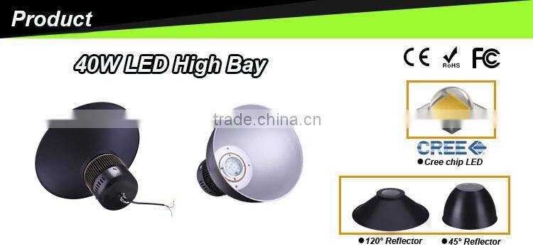 high bay 40w ce rohs saa industrial lighting led lamp fixtures with 4 years warranty