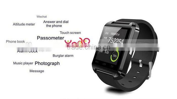 Free Sample Wholesale Touch Screen Cheap Health Care OEM Bluetooth U8 Smart Watch For Android And IOS Smat Watch 2016