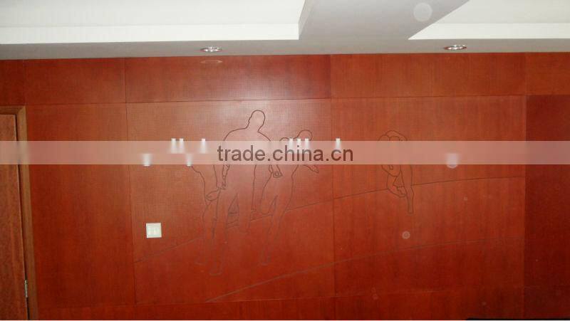 Enviromental Soundproofing Material Perforated Wood Acoustic Panel