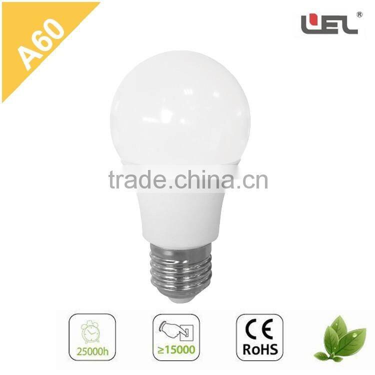 LED bulb light A60 8w E27 produced by LEL in China with high quality and best price