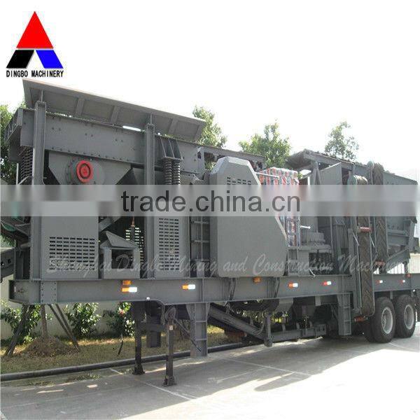 China top Mobile Jaw Crusher plant cone crusher feeder