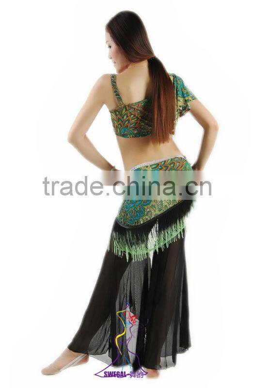 SWEGAL T13008 peacock training cheap belly dance costume