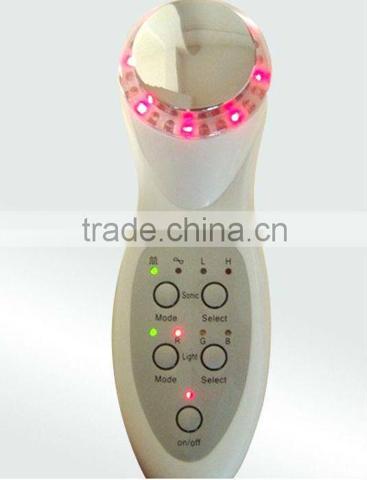 Color Photon Ultrasonic Skin Beauty Facial Lift BIO Treatment Device 7 Modes