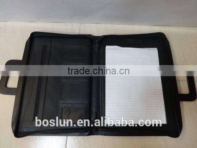 Most fashional leather manager folder,leather portfolio