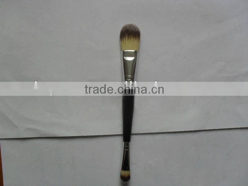 double side foundation brush cosmetic single brush nylon custom cosmetic brushes