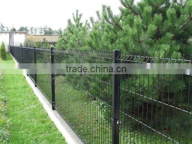 3 bends PVC coated square post fence