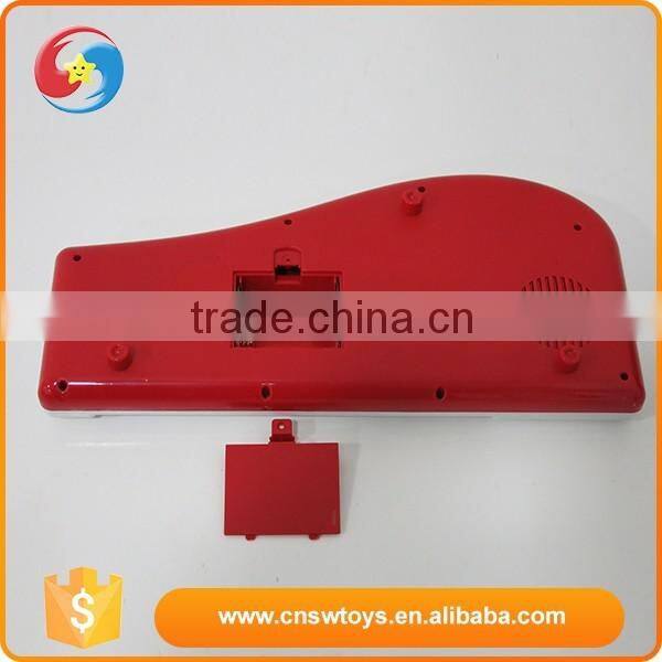 Electronic bo educational cartoon multifunction plastic toy music keyboard instrument with light