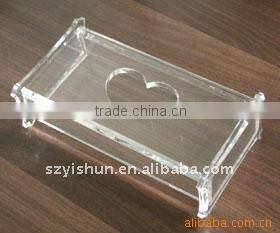 pink color nails Acrylic box without Lid