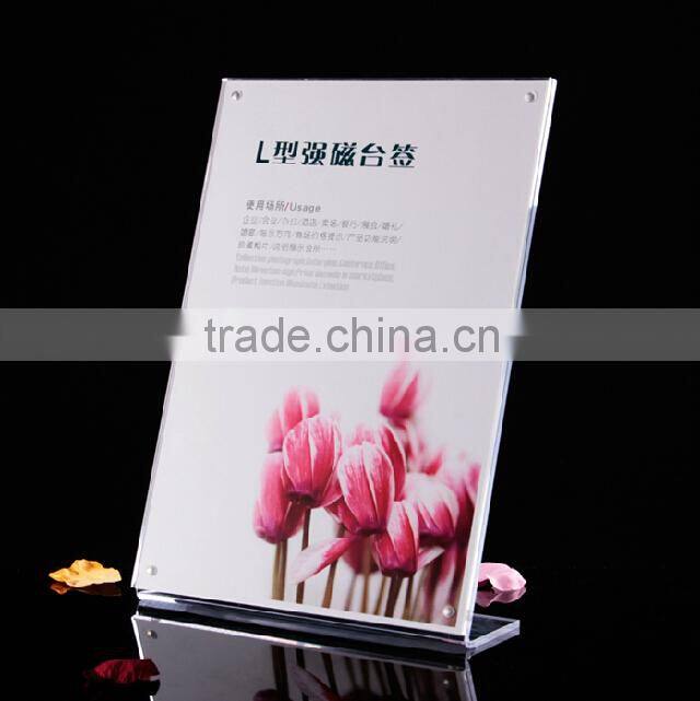 JLP Customized acrylic tent card holder,cup holder for card table