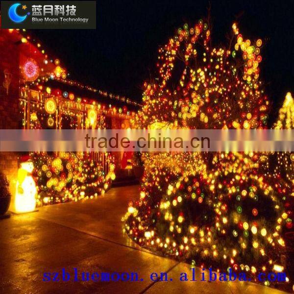 Blue raindrop low voltage led christmas lights