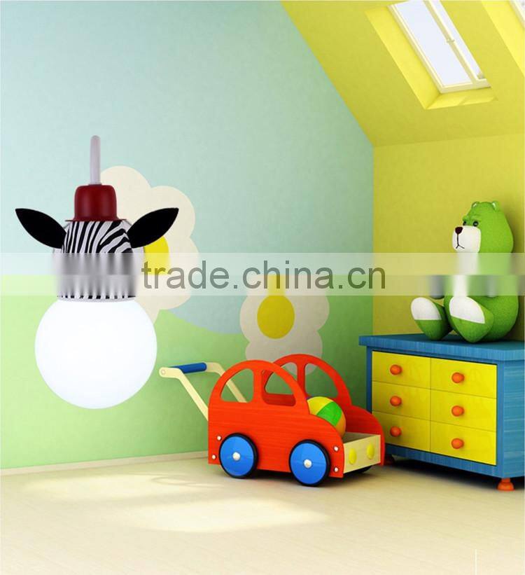 Hot Selling Acrylic Lampshade Wall Lamps Iron Frame Animals Design Children Wall Lights for Bedroom