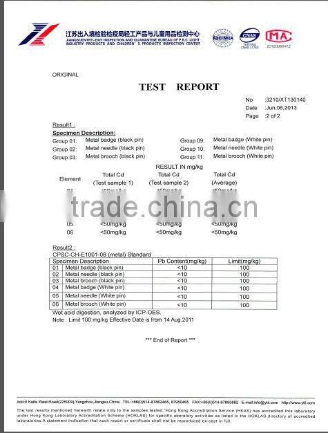 High quality cutout red cross lapel pin