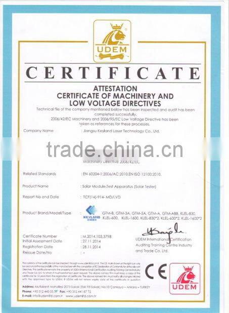 Flash Solar Panel Tester For Solar Panel Manufacturing Plant