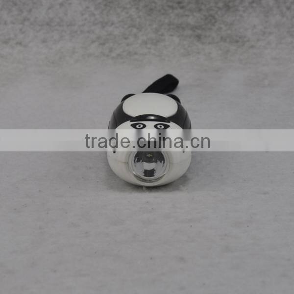 Cartoon Hand Crank Dynamo Flashlight