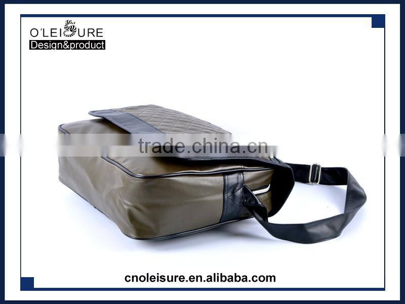 big capacity travel bag shoulder bag PU leather messenger bag laptop bag shoulder bag