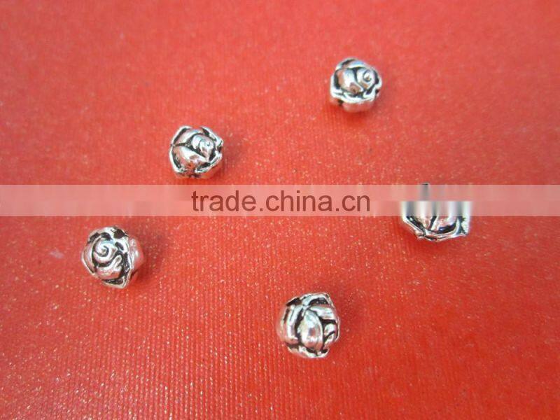 Flower Shape Small Metal Beads For Jewelry Making